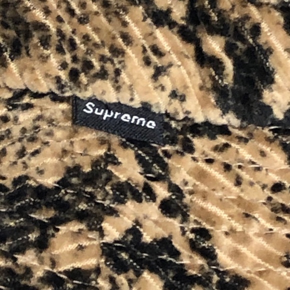 Supreme Snakeskin Corduroy Bell Hat Mens M/L Size Brown Cap - Picture 2 of 6